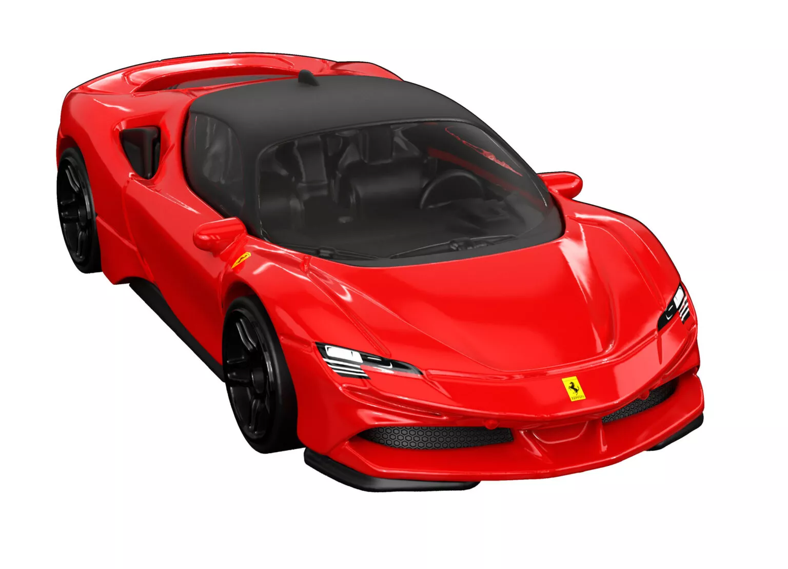 Miniature Ferrari models from Hot Wheels