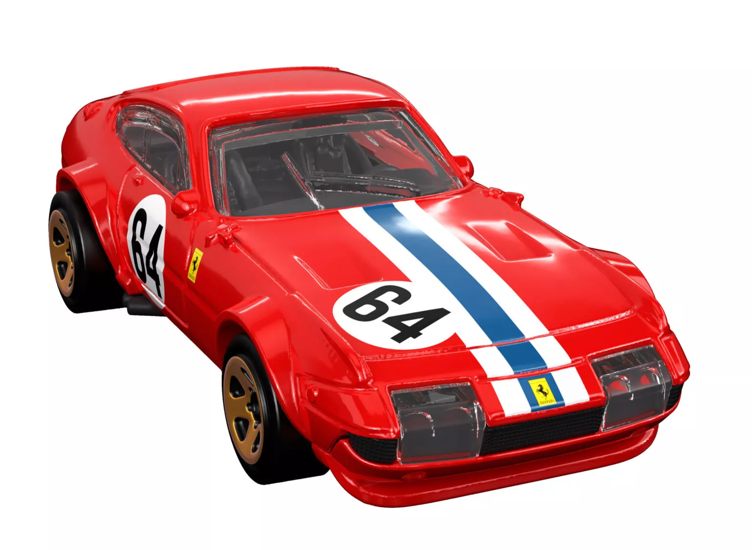 Miniature Ferrari models from Hot Wheels