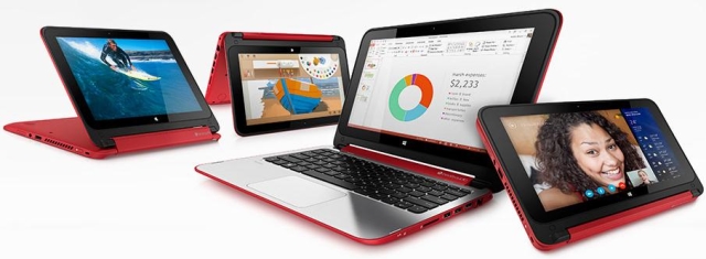 Ноутбук-трансформер HP Pavilion x360 раскрывающийся на 360°