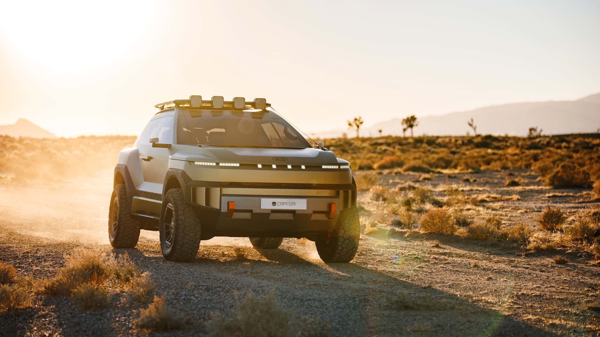 Hyundai Crater з 33-дюймовими позашляховими шинами