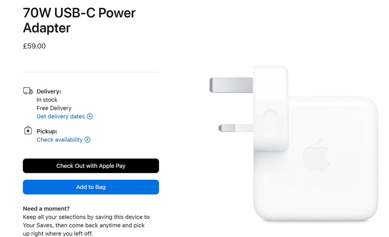 Зарядное устройство Apple USB-C