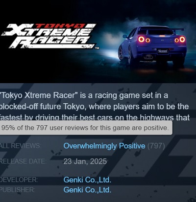 Screenshot of gamer reviews on Steam