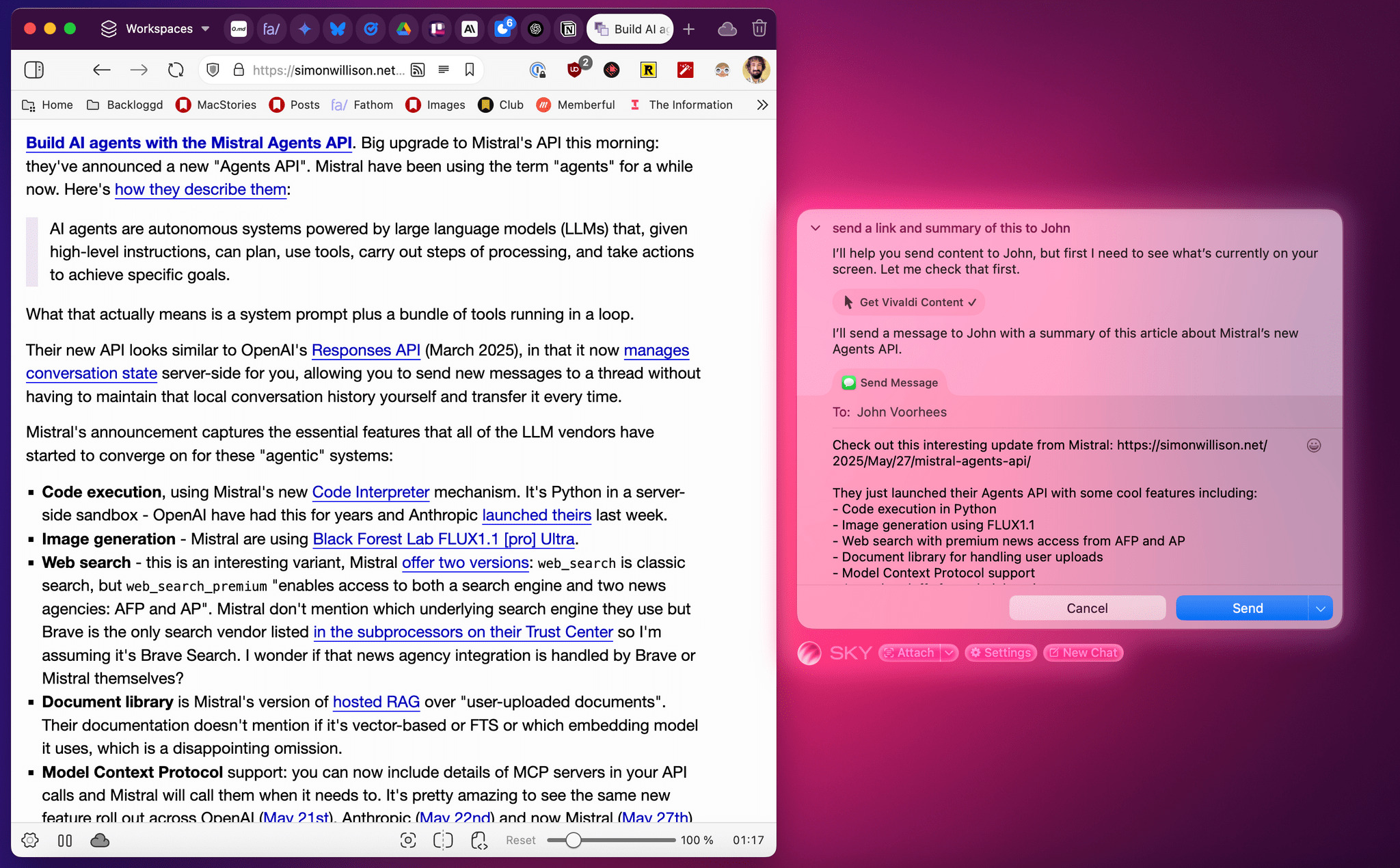 Sky app on Mac