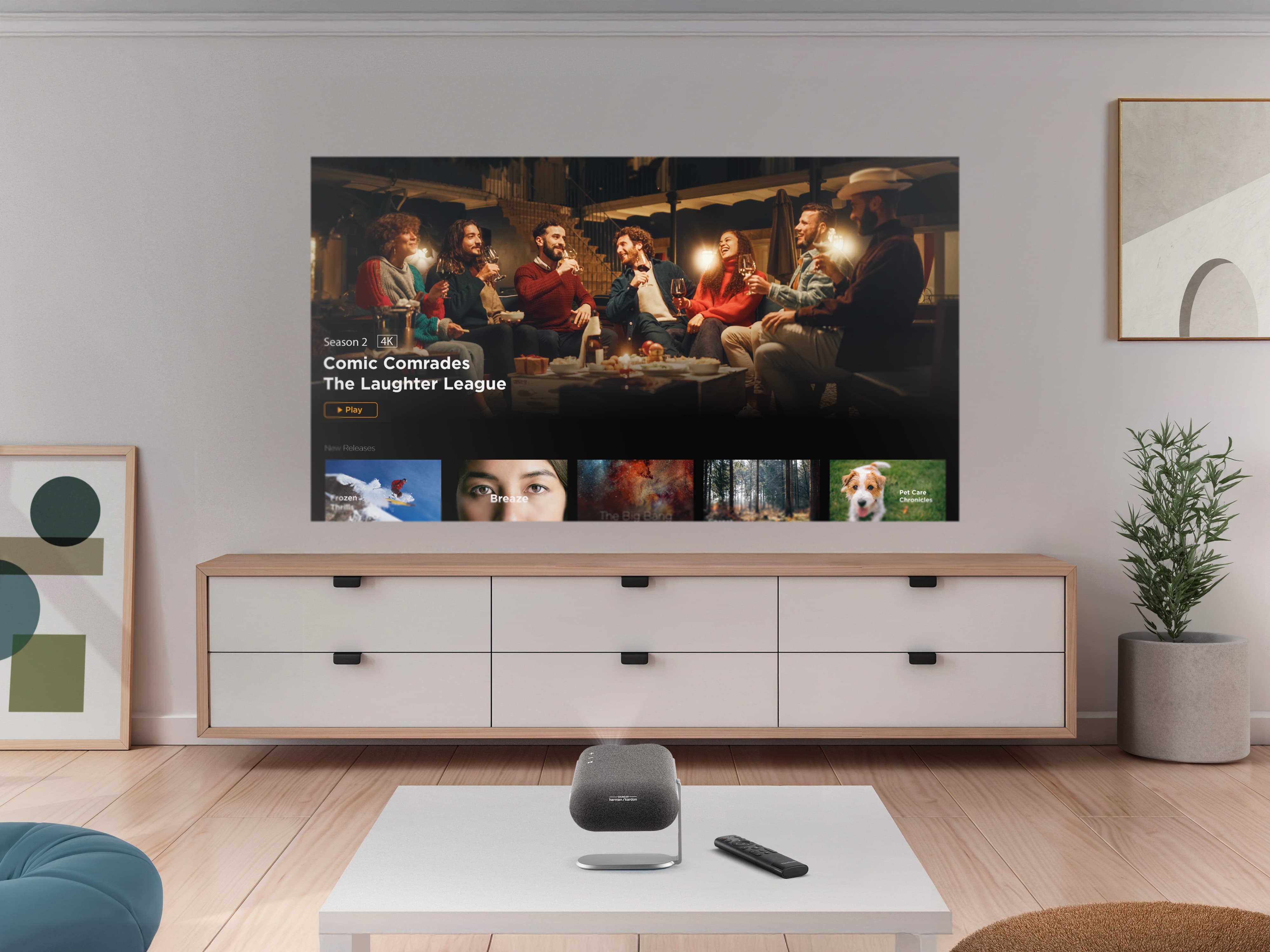 Scene with ViewSonic M1 Max projector