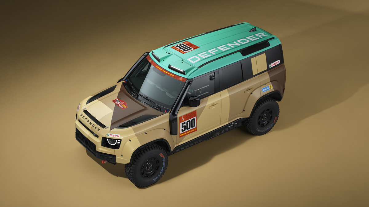 Technical changes in the Land Rover Defender Dakar D7X-R