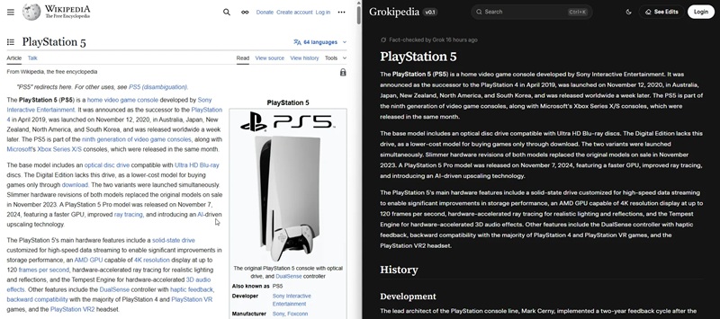 Grokipedia image