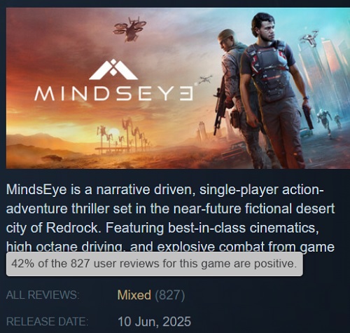 Скріншот з гри MindsEye 1