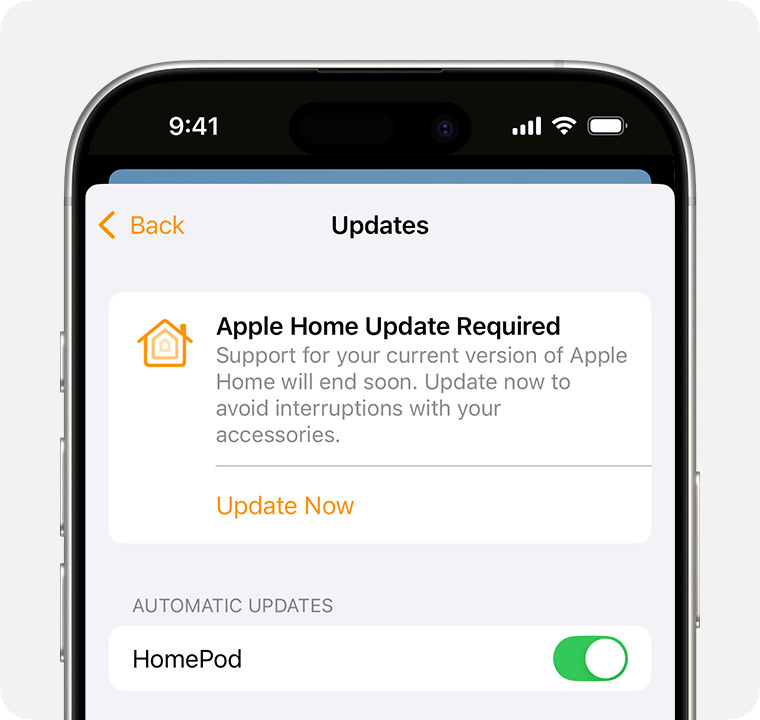 Оновлення додатка Home