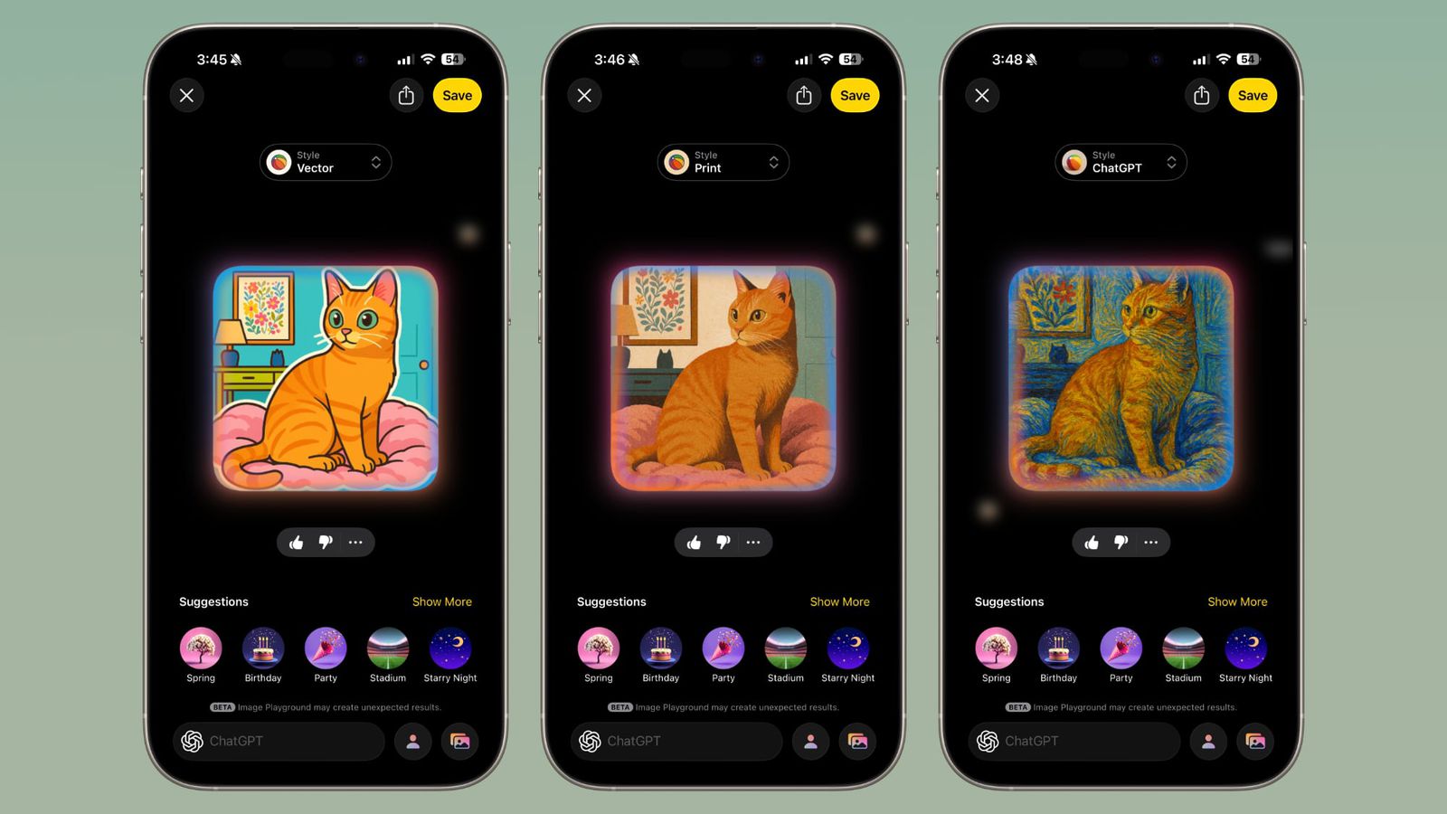 Генерація стилю в Image Playground: комплект 2