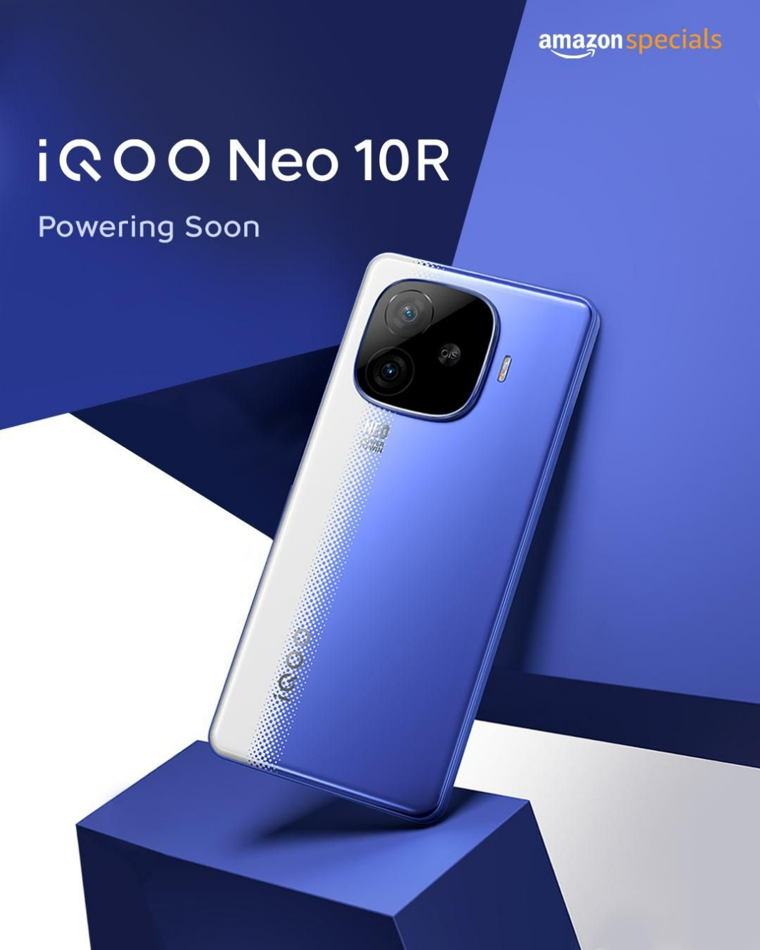 iQOO Neo 10R в кольорі Raging Blue