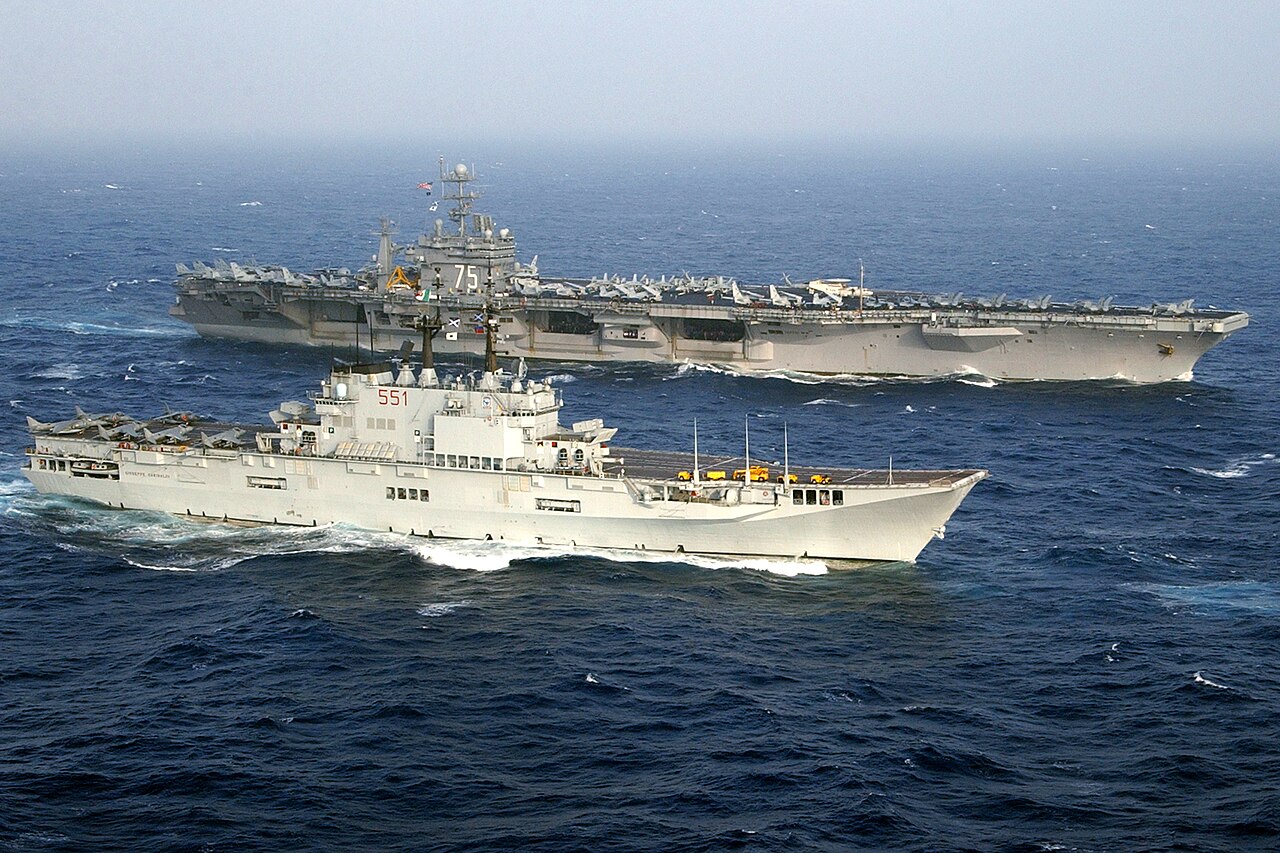 Авіаносець ITS Giuseppe Garibaldi та USS Harry S. Truman