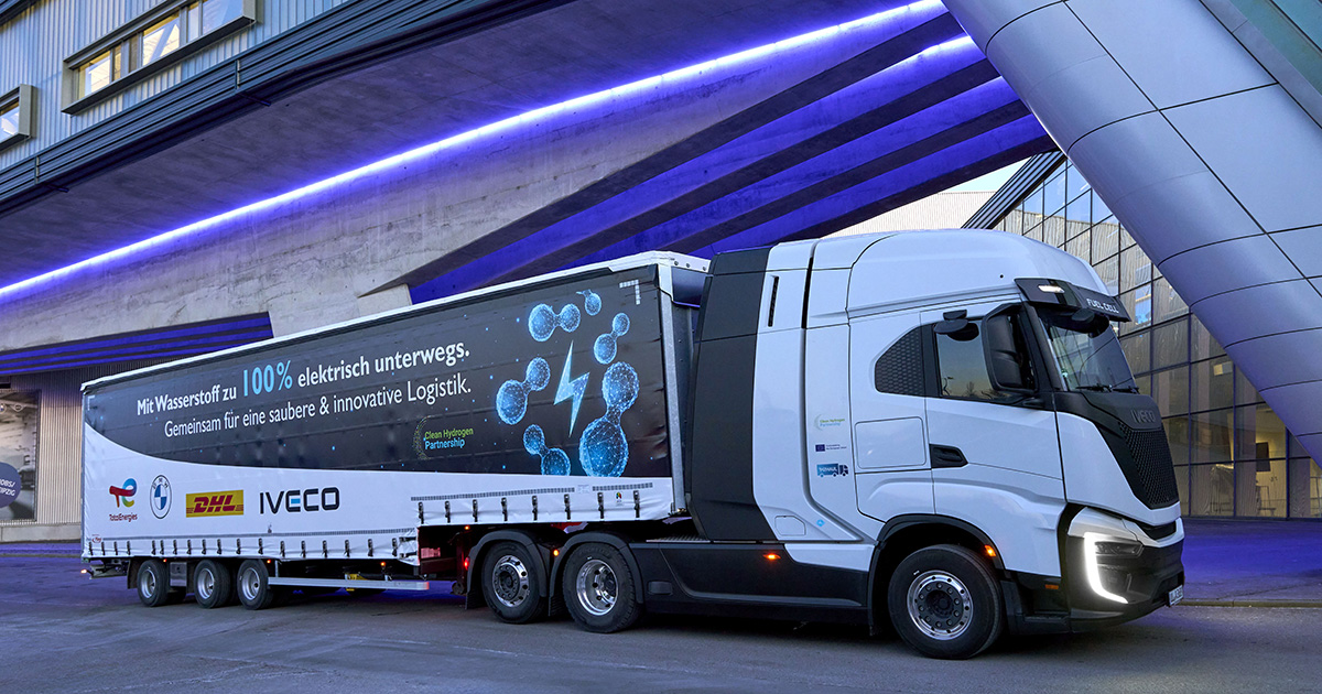 IVECO S-eWay Fuel Cell вантажівка на заході BMW