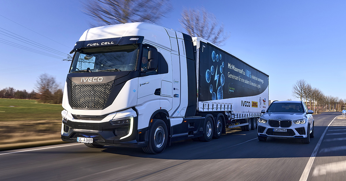 Друга вантажівка IVECO S-eWay Fuel Cell на заході BMW
