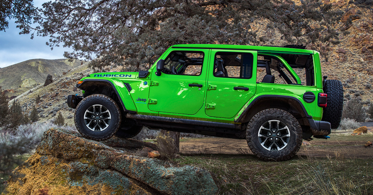 Jeep Wrangler en vert Mojito