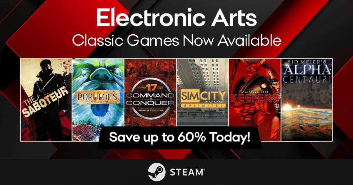 У Steam вийшла колекція культових ігор Electronic Arts: геймерам пропонується серія Command & Conquer, The Saboteur та інші хіти минулого