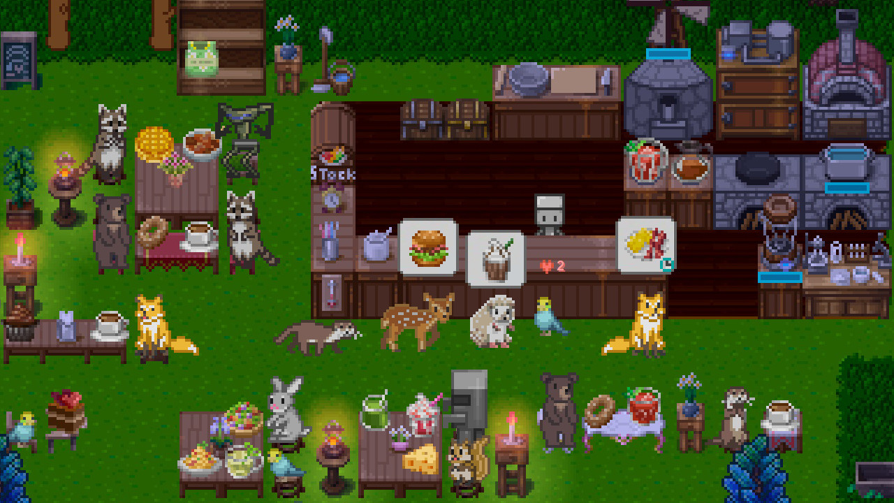 Гравець готує страву у грі World End Diner