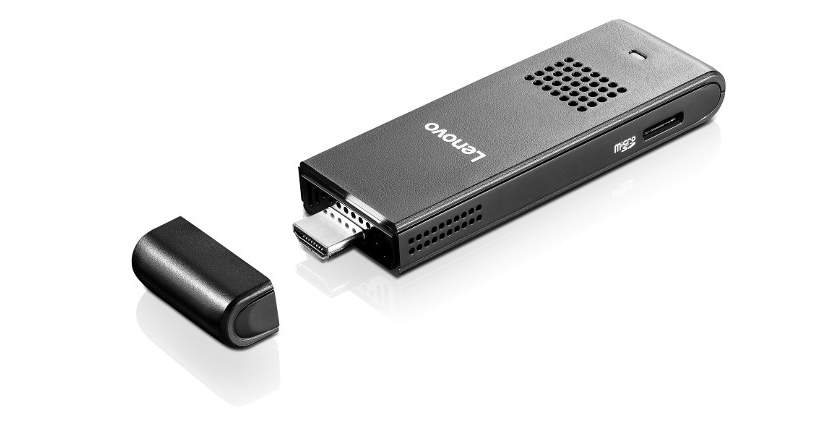 Микрокомпьютер в виде карманного HDMI-свистка Lenovo ideacentre Stick 300