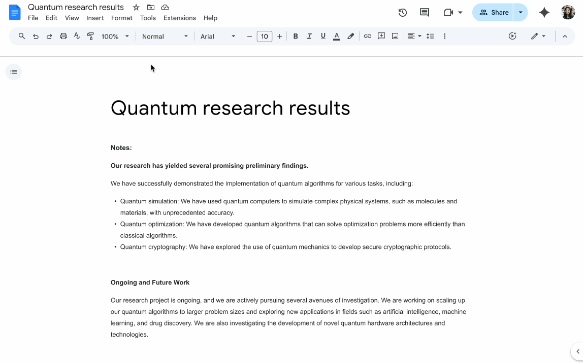 Google Docs turns texts into audio versions with Gemini AI