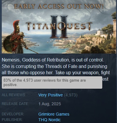 Скріншот із Titan Quest II