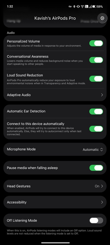 Free gesture functionality in LibrePods