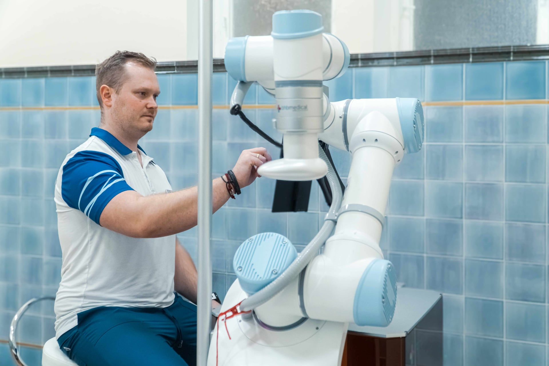 La masseuse robotisée d'Anna. Illustration : Hôtel Centralni Lazne