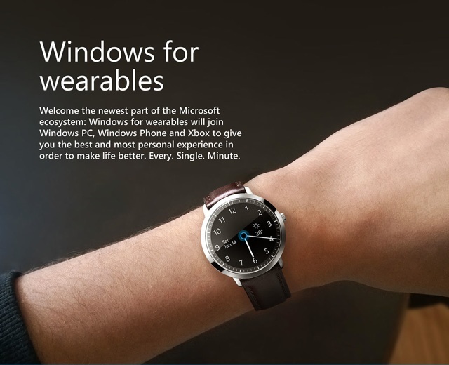 Красивый концепт «умных» круглых часов Microsoft
