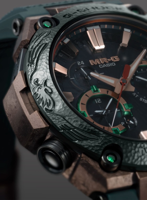 Photo of the MRG-B2000KT-3A watch from the dial side