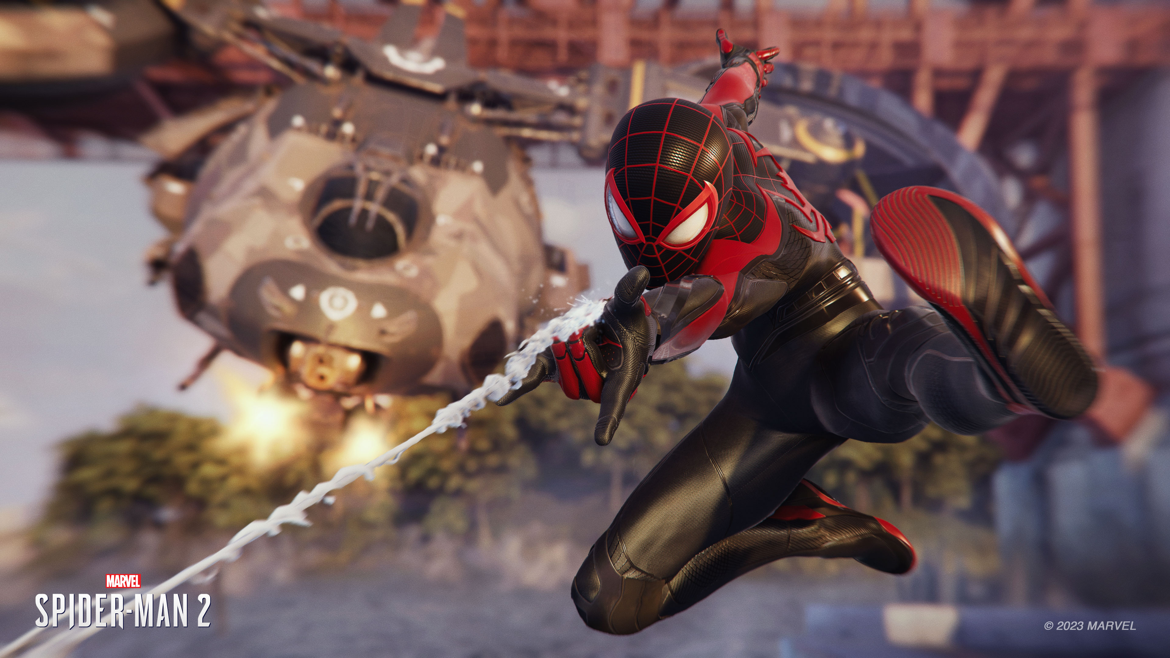 Miles Morales à sa poursuite dans Marvel's Spider-Man 2