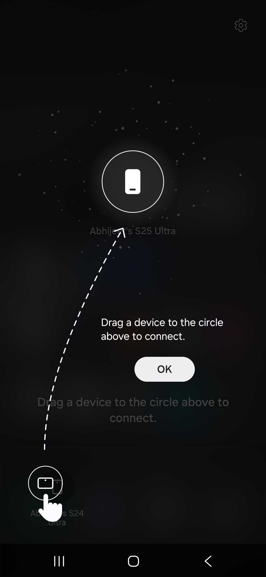 Інтерфейс Пристроїв поблизу на Galaxy S25