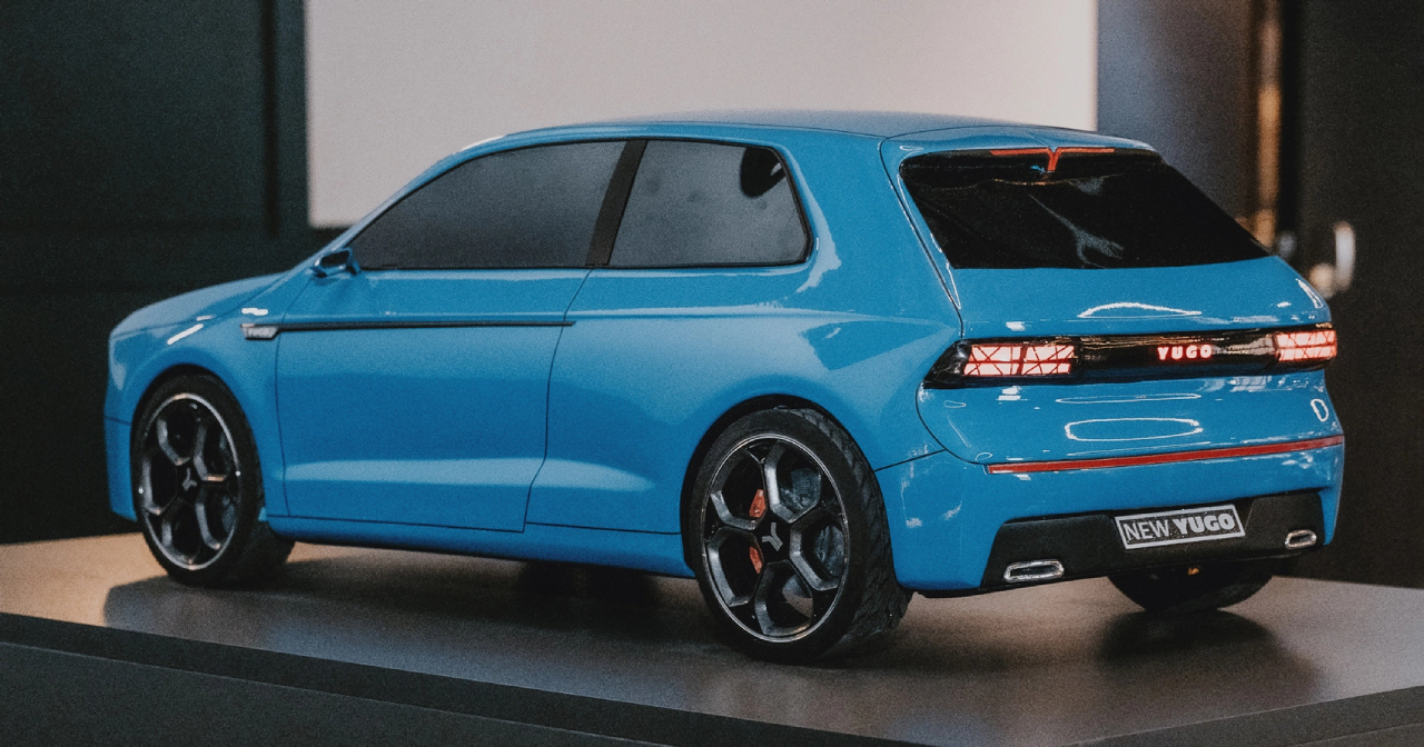 The design of the new Yugo with sharp lines