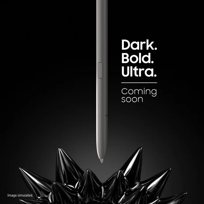 Quickly deleted teaser for the dark S25 Ultra