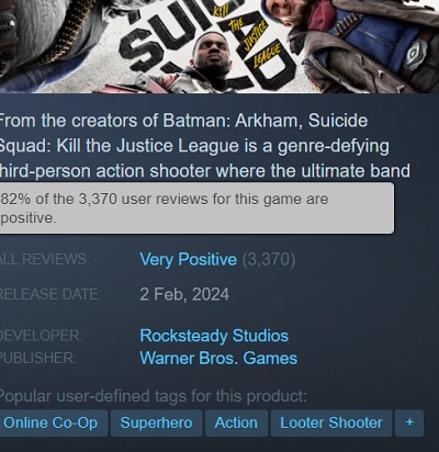 Підсумок передбачуваний: експерти розкритикували Suicide Squad Kill The Justice League і поставили грі низькі бали-6