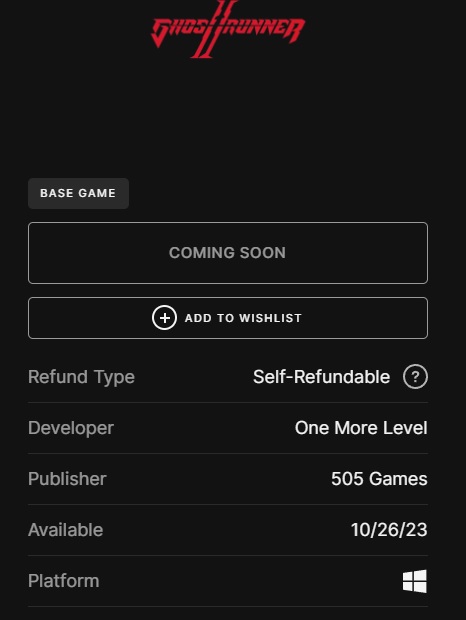 La boutique Epic Games a révélé la date de sortie de Ghostrunner 2, le jeu cyberpunk très attendu.-2