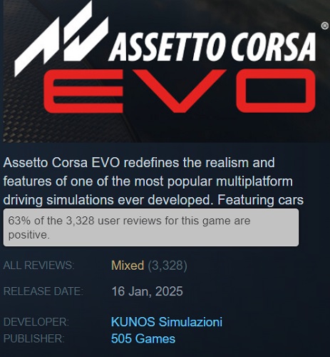Game scores on Steam