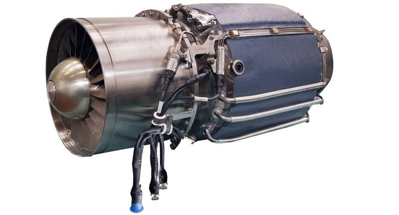Двигатель AI-PBS-350 на авиашоу в Фарнборо