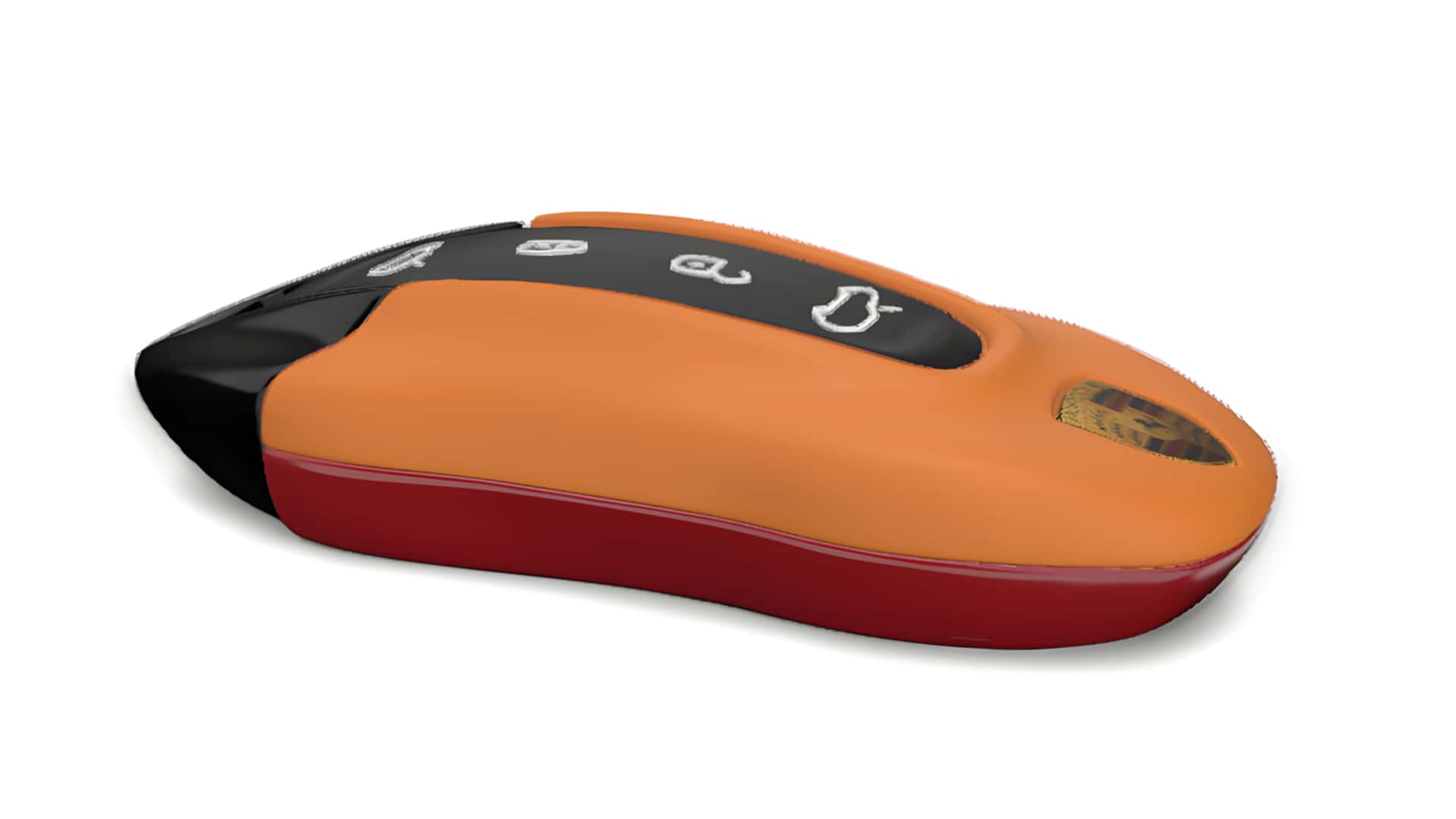 Material selection for the Cayenne EV key fob in the configurator