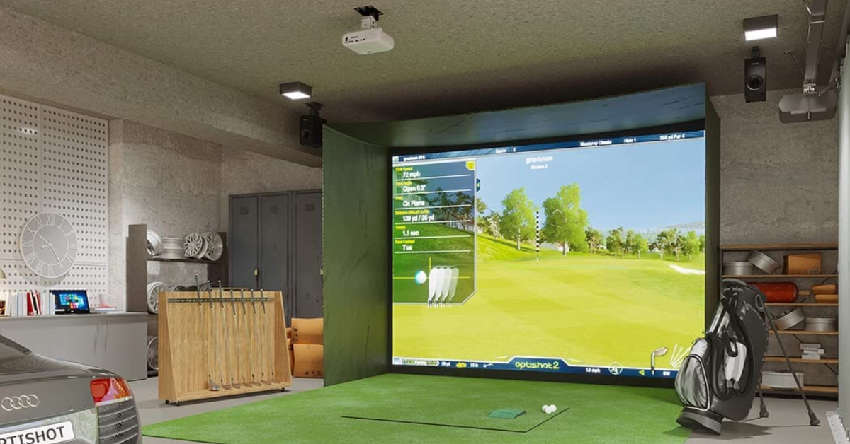 projector golf simulator
