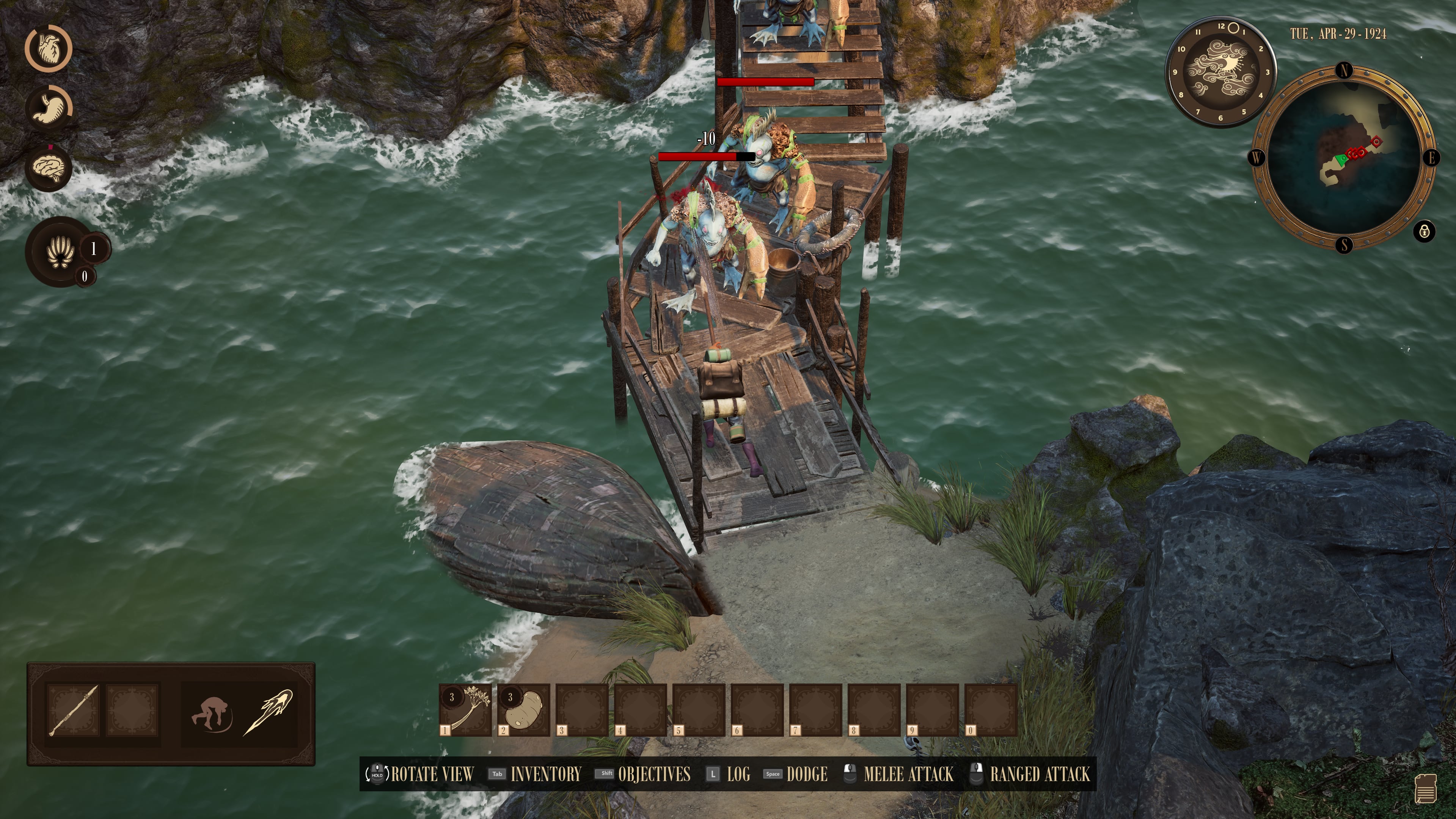 Battle in RailGods of Hysterra