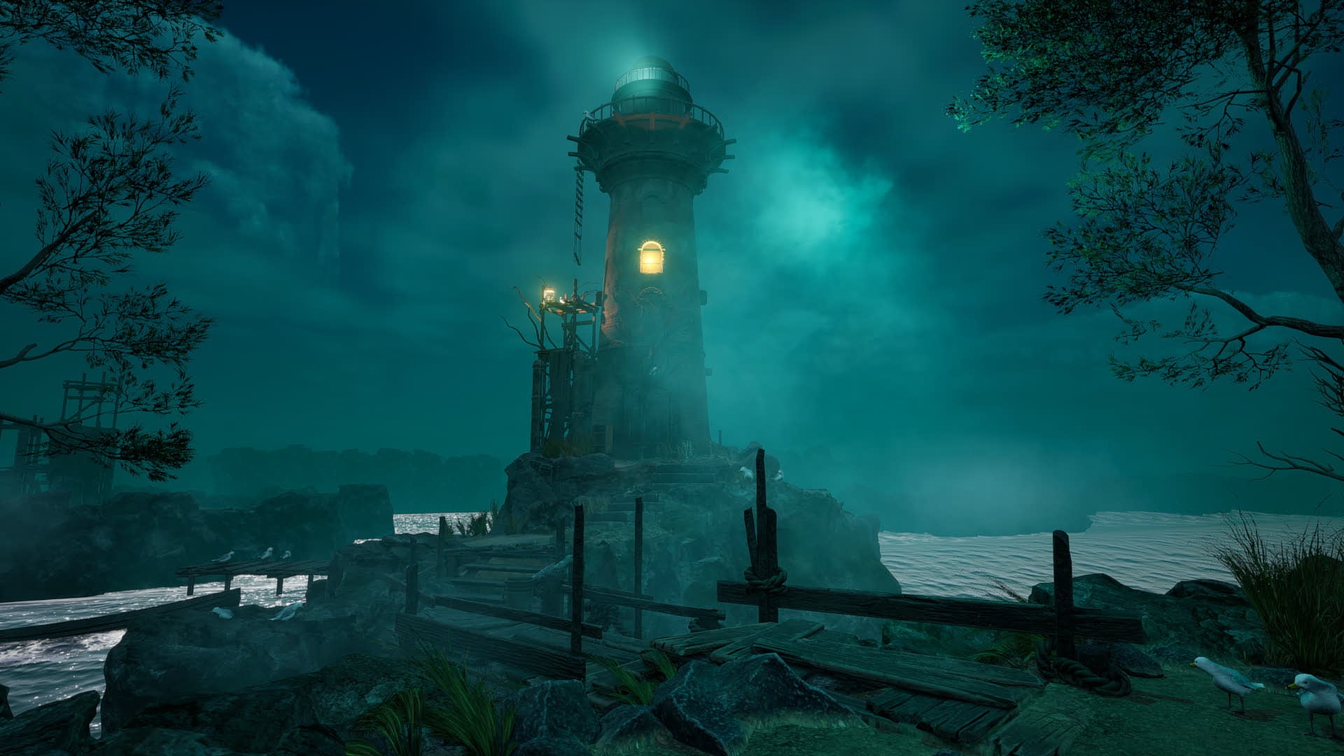 Nothing accentuates the darkness like a lighthouse
