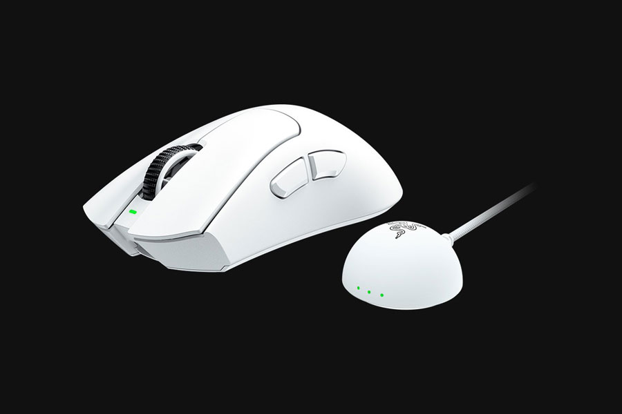 Razer DeathAdder V4 Pro in white colour