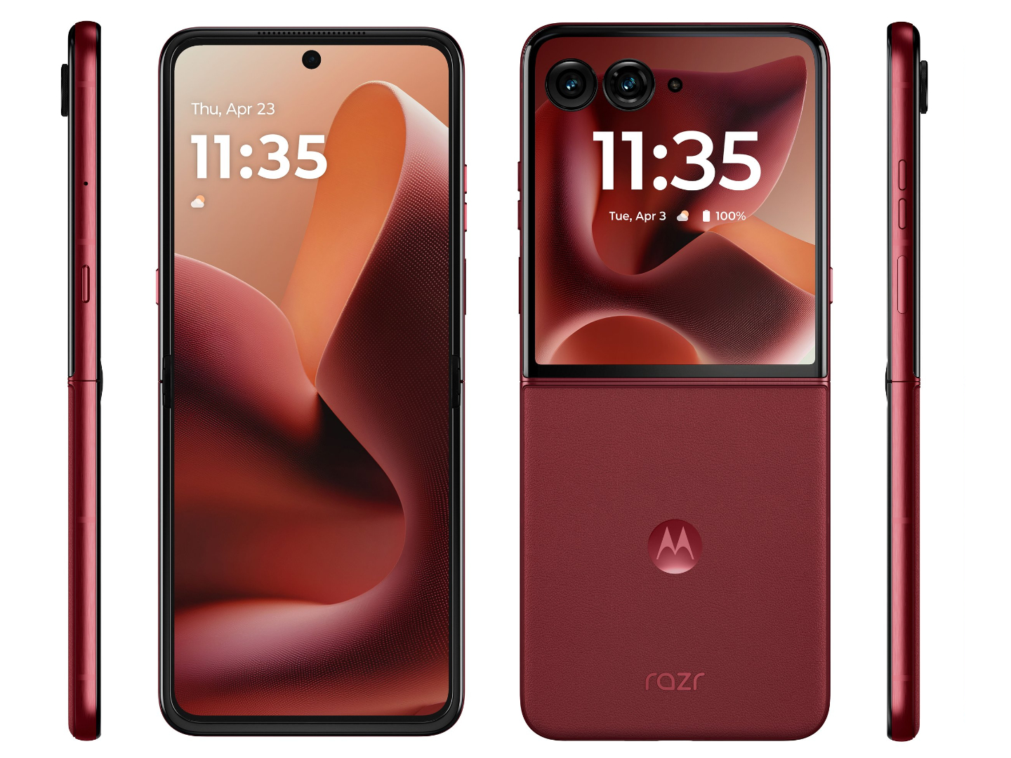 Motorola Razr 60 Ultra в новом цвете с фронтальной части
