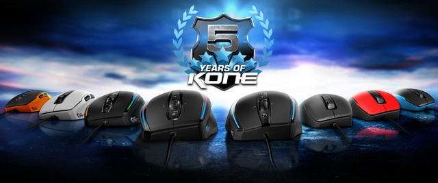 В честь юбилея: игровая мышь Roccat Kone Pure Color в четырёх цветах