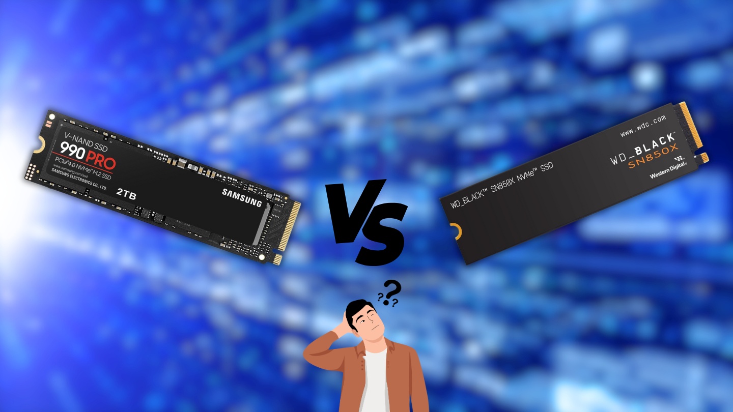 Comparaison entre le 990 PRO et le SN850X