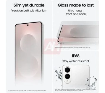 Смартфон Samsung Galaxy S25 Edge з дисплеєм AMOLED