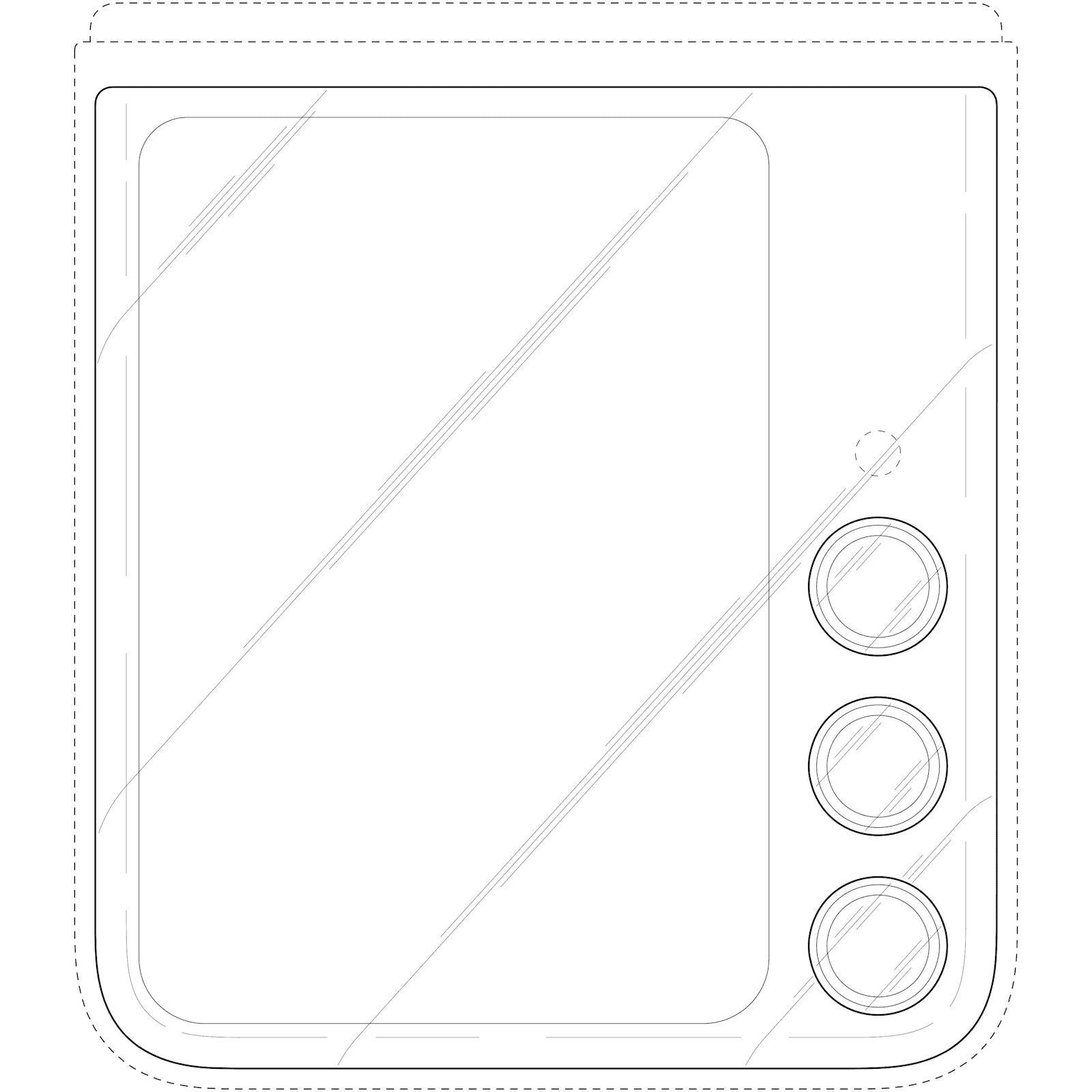Передній вид Samsung Galaxy Z Flip 7 з телефото камерою