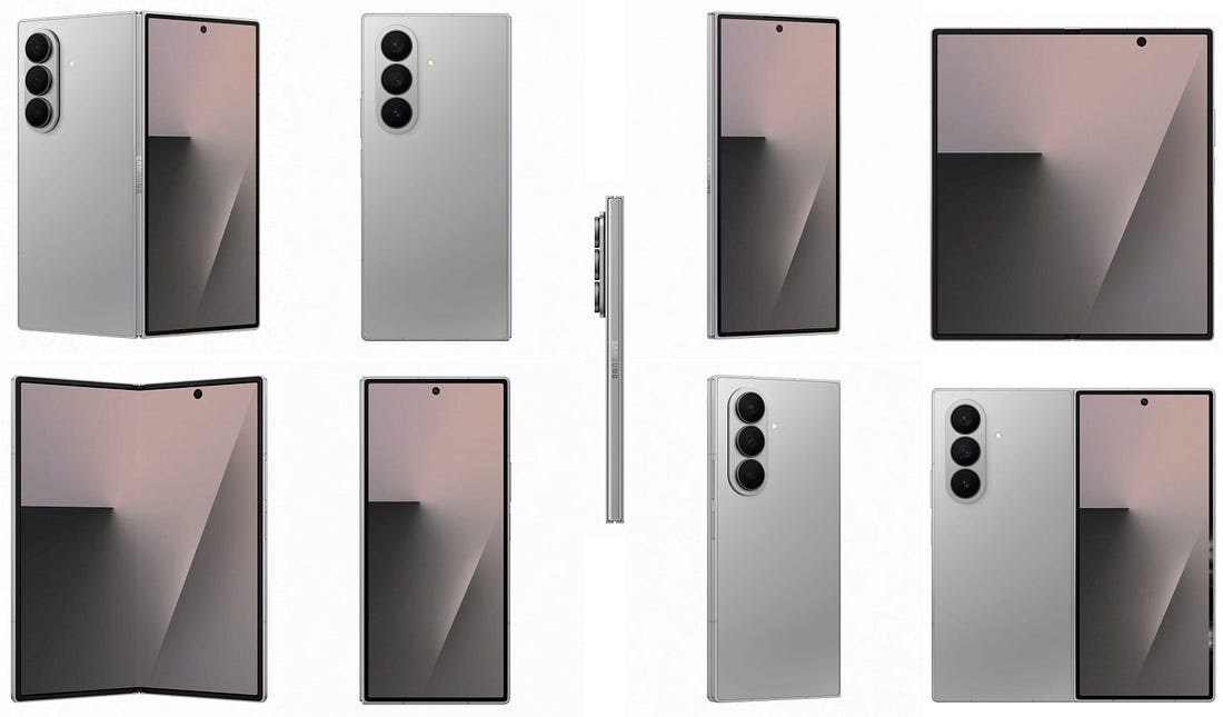 Samsung Galaxy Z Fold 7 в цвете Silver Shadow