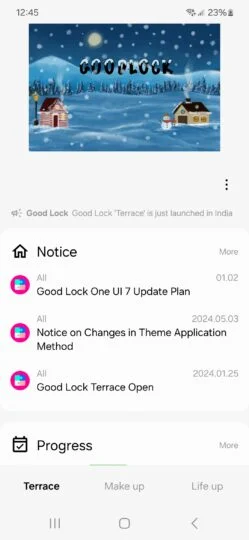 Вигляд інтерфейсу Good Lock