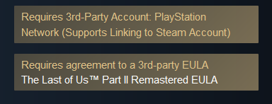 Вимога до PSN. Ілюстрація: Steam