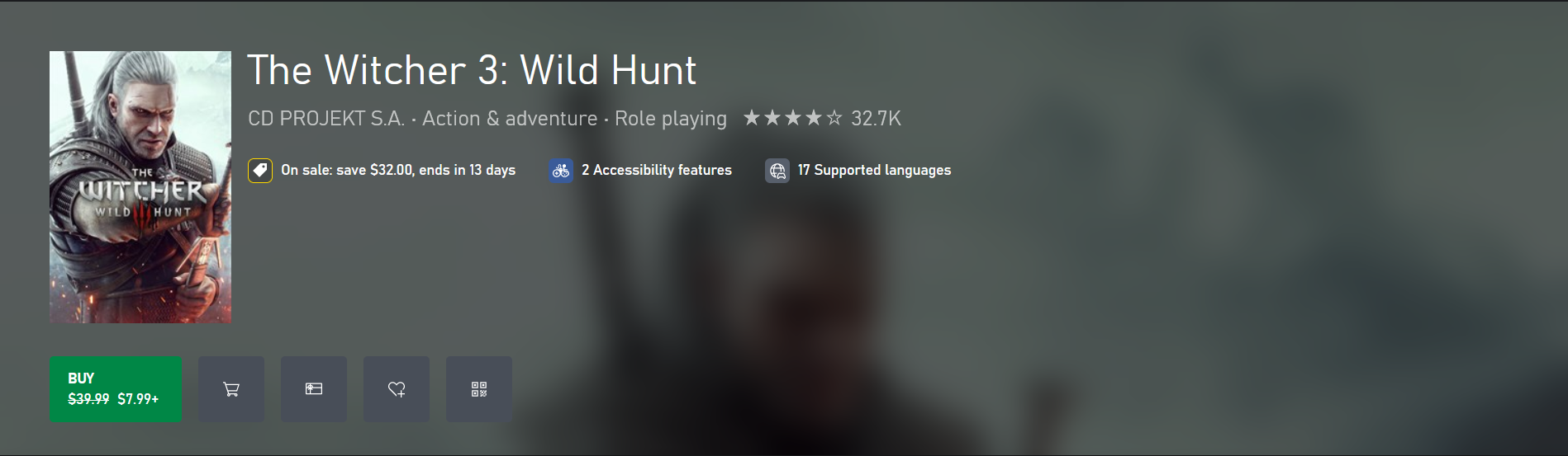 L'heure est aux changements : CD Projekt Red met à jour la jaquette de The Witcher 3 : Wild Hunt sur les boutiques numériques PlayStation, Xbox et Steam.-3