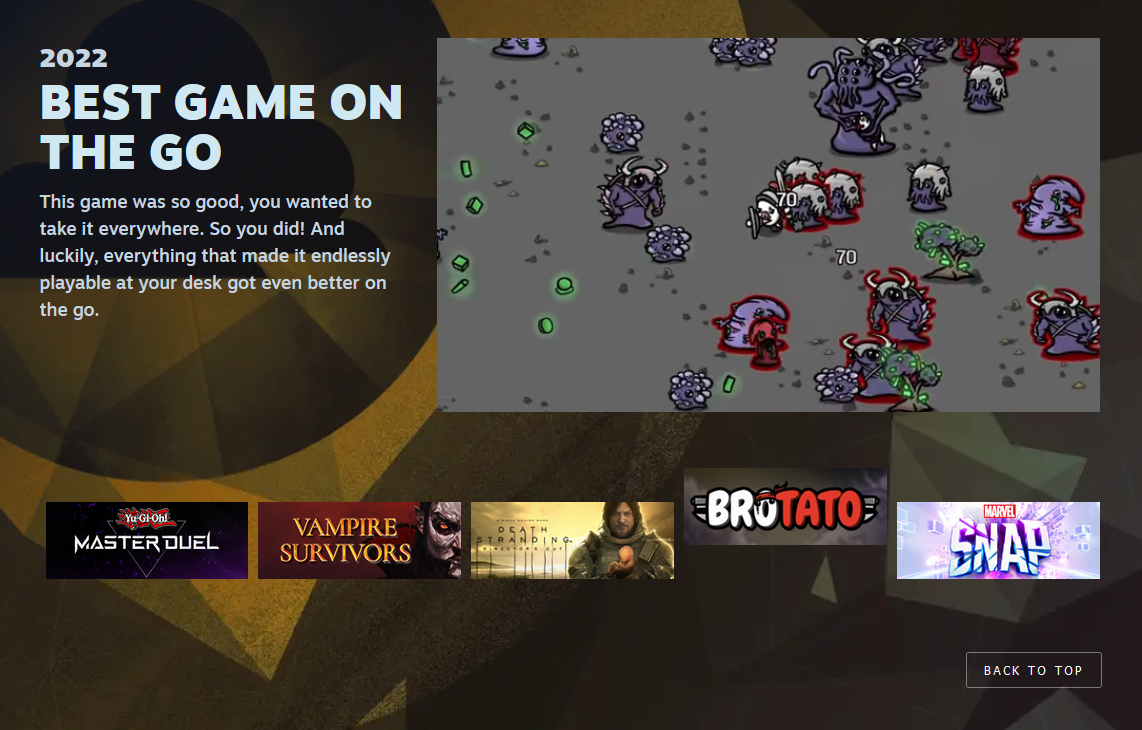 Valve представила усі 11 номінацій для церемонії The Steam Awards, серед яких: "Гра року", "Найкращий сюжет", "Найкращий саундтрек" та інші-12